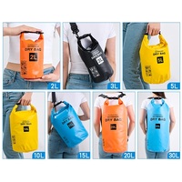 Sacs étanches 500D 3L pour la navigation de plaisance, pliables, pour la randonnée, le kayak, l'océan, sac étanche pour le camping en plein air
