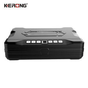 Small Metal Travel Safe Portable Strongbox Key Safety Box Money Fingerprint