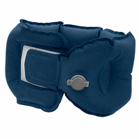 Oreiller de voyage gonflable pliable pour avion, coussin de soutien cervical portable pour le sommeil et les voyages