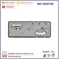 Serrure à combinaison à 3 chiffres en plastique approuvée TSA9146, serrure à double fente pour valise, pour la sécurité