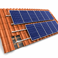 Sistema de Montaje de Paneles Solares al por Mayor, Riel de Aluminio de 20 cm para Sistemas de Energía Solar
