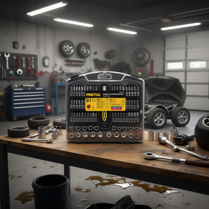 Juego de Herramientas de Vasos Pretul JUDA-81P de 81 Piezas, Cromado, para Mecánico, con Cuadro de 1/4 Pulgada, Puntas Torx y Hexagonales, Mango Recto, Grado Bricolaje, Pr - Product Image 3