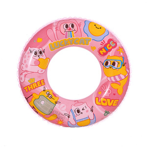 Anillos de natación inflables de PVC duraderos de alta calidad de gran oferta para la seguridad del deporte acuático de los niños en piscinas al aire libre - Product Image 2