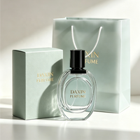 Flacons de parfum modernes emboîtables, faible MOQ, emballage cosmétique vide, flacon de parfum de luxe 50 ml en verre avec boîte
