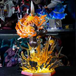 35CM demone <span class=keywords><strong>Slayer</strong></span> <span class=keywords><strong>Kimetsu</strong></span> <span class=keywords><strong>No</strong></span> <span class=keywords><strong>Yaiba</strong></span> Agatsuma Zenitsu personaggio dei cartoni animati giocattolo PVC Anime figura statua - Product Image 4