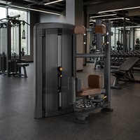 DINGJIAN Équipement de fitness métallique : Machine de musculation à empilement de poids pour la rotation du tronc et l'entraînement des muscles abdominaux