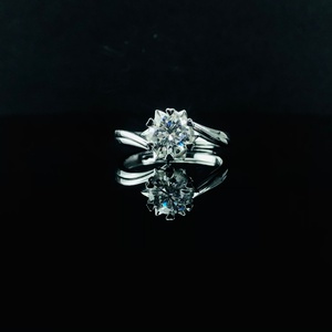 Bague en moissanite pour femme Xingyue 925 argent fin, bijoux fins, 1 carat, clarté VVS, forme ronde - Product Image 6