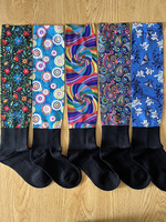 Chaussettes d'équitation pour femmes de haute qualité personnalisées, chaussettes fines en nylon pour l'équitation, hauteur genou