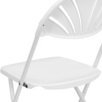 Chaise pliante pliable en plastique blanche de banquet d'extérieur de jardin de partie de Sele