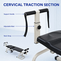 Lit de traction cervicale multifonctionnel avec décompression lombaire et chauffage pour la rééducation en clinique