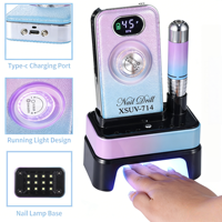 Lampe UV professionnelle 2-en-1 XSUSV-714 36W pour ongles, perceuse à ongles 45000 tr/min, machine de manucure portable rechargeable