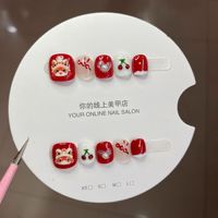Uñas Postizas para Niñas, Diseño de Dibujos Animados, Mezcla Aleatoria de Diseños para Edades de 3 a 12 Años, Hechas a Mano, Puntas de Uñas Seguras