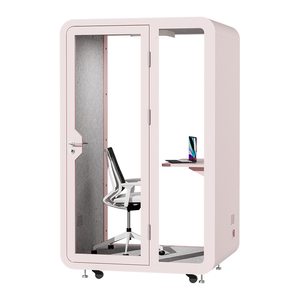 תא אטום לרעש בהתאמה אישית, יוקרתי, לשימוש בקניון חיצוני - תא טלפון לאולפן הקלטות ביתי עם מסגרת פח, למחסן - Product Image 6