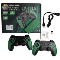Console de jeu rétro M22 Ultra, vidéo 4K, plus de 30000 jeux classiques, plus de 50 émulateurs, sans fil 2,4 GHz, plug and play, mémoire 64 Go, PS1/N64