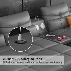 <span class=keywords><strong>Centro</strong></span> <span class=keywords><strong>de</strong></span> Carga USB Empotrable para Escritorio, Enchufe <span class=keywords><strong>de</strong></span> Alimentación USB para Escritorio, <span class=keywords><strong>Centro</strong></span> <span class=keywords><strong>de</strong></span> Carga USB Integrado en Gabinete/Sofá, 2 USB 2.1A - Product Image 4