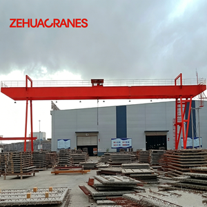 Pont roulant à double poutre européen 5-100T, palan portique extérieur CE ISO VFD anti-oscillation pour le levage de matériaux lourds préfabriqués en portuaire - Product Image 3