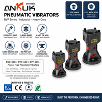 Pneumatischer Luftvibrator GT48 GT60 GT80 60mm 80mm Hochleistungs-Industrieller Pneumatischer Vibrationsmotor für Silo-Trichter Pulverausladung