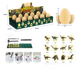 Juego de excavación de huevos de yeso de dinosaurio, Kit de excavación de Arqueología de Dino, juguetes educativos para niños - Product Image 4