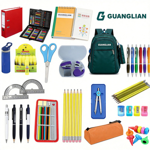 Ensemble <span class=keywords><strong>de</strong></span> papeterie <span class=keywords><strong>de</strong></span> bureau tout-en-un, écologique, coloré, styles variés, pour la rentrée scolaire, fabriqué en usine - Product Image 1