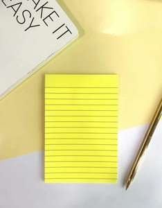 Notes autocollantes lignées 2023 Offre Spéciale 4X6 en poteau ligné lumineux collant coloré super collant bloc-notes de puissance son adhésif fort - Product Image 3