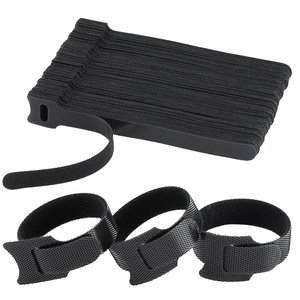 12x250mm fascette per cavi in Nylon biadesivo a prova di fuoco Back-to-back <span class=keywords><strong>Loop</strong></span> per l'organizzazione dell'aula di Home Office - Product Image 6