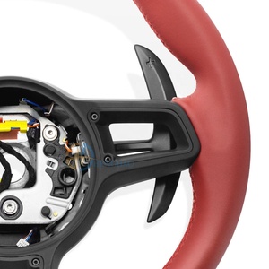 Volante de cuero <span class=keywords><strong>precio</strong></span> al por mayor de fábrica para <span class=keywords><strong>Porsche</strong></span> Cayenne Macan <span class=keywords><strong>Cayman</strong></span> Boxster 718 991 911 Panamera actualización nuevo estilo - Product Image 3