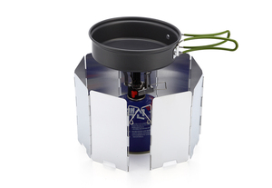 Pare-brise pliable pour réchaud à <span class=keywords><strong>gaz</strong></span>, 9 plaques, extérieur, <span class=keywords><strong>camping</strong></span>, cuisson, écran coupe-vent, alliage d'aluminium, pare-vent - Product Image 6