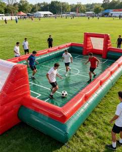 EASYFUN Équipement <span class=keywords><strong>de</strong></span> football <span class=keywords><strong>Cage</strong></span> <span class=keywords><strong>de</strong></span> panna gonflable Terrain <span class=keywords><strong>de</strong></span> football pour enfants - Product Image 3