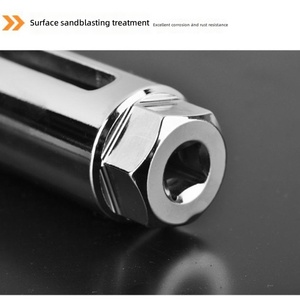3pcs 22mm Oxygen Sensor <b>Socket</b> Set 6-Point Wrench with 3/8" & 1/2" Drive for <b>Universal</b> Vehicle O2 Sensor Removal Tool - Product Image 6
