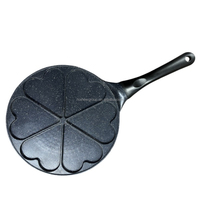 Poêle à fond plat pour petit-déjeuner, idéale pour les œufs frits et les hamburgers, en aluminium – Nouveauté promotionnelle