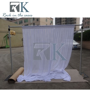 Aluminum Pipe and Drape Durable <b>Backdrop</b> <b>Stand</b> Curtain Rod with Metal Base for Wedding - Product Image 3