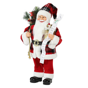 30 ~ 110 cm Noël Debout Père Noël Cadeau Sac Ornement Décoration Traditionnelle Vacances Figurine Collection Xmas Série - Product Image 2