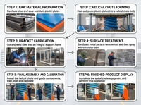 Concentrateur gravimétrique à spirale haute efficacité de 1000 mm pour le traitement du charbon et les machines minières