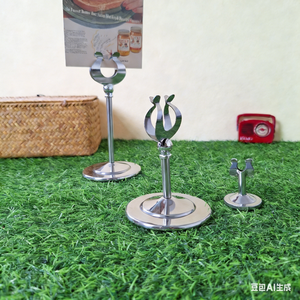 Moderno Porta-Numero da Tavolo in Acciaio Inox Spesso 4 Pollici e Supporto per Cartellini per Hotel, Banchetti, Matrimoni e Eventi Aziendali - Product Image 3