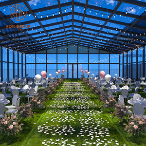 Muebles de Boda para Hotel de Lujo, Juego de Mesas y Sillas Plegables Redondas de Plástico Blanco para Banquetes, Bodas y Eventos al Aire Libre - Product Image 6