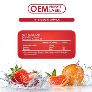 เยลลี่น้ำส้มสายชูแอปเปิ้ลไซเดอร์ออร์แกนิกลดน้ำหนักยาคาร์โบไฮเดรตลดน้ำหนักลดน้ำหนักลดน้ำหนักวิตามินดีท็อกซ์วิตามินหมากฝรั่งแอปเปิ้ลไซเดอร์น้ำส้มสายชู - Product Image 4