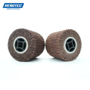 Disques à lamelles en oxyde d'aluminium, cylindre, tambour abrasif en nylon non tissé, 100 mm, OEM, haute dureté pour le meulage - Product Image 6