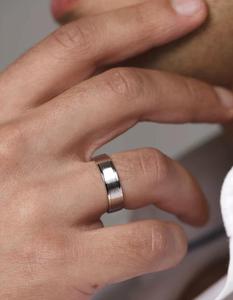 Set di fedi nuziali in oro bianco 14 carati con fedi nuziali di coppia di Design floreale con diamante all'ingrosso - Product Image 6