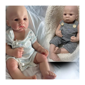 Muñeca <span class=keywords><strong>Reborn</strong></span> de silicona completa de 16 pulgadas, simulación 1:1 para regalos infantiles, escultura de artista, coleccionables de colores personalizados, niño prematuro - Product Image 5