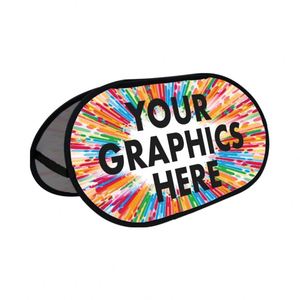 High Quality A-Class Outdoor Foldable Display Stand Customized Digital Printing Horizontal Pop <b>Banner</b> Promotional Flags <b>Banners</b> - Product Image 1