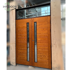 Double <span class=keywords><strong>porte</strong></span> française en bois de chêne et acajou avec verre et tableau arrière au sommet <span class=keywords><strong>Porte</strong></span> <span class=keywords><strong>d</strong></span>'<span class=keywords><strong>entrée</strong></span> pour maisons Portes doubles extérieures - Product Image 6