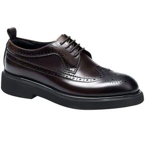 Zapatos de Plataforma con Cordones de Cuero Vacuno Hechos a Mano para Hombre, de Alta Gama, Elegantes y Lujosos para Invierno, con Banda Elástica y Suela de Goma - Product Image 2