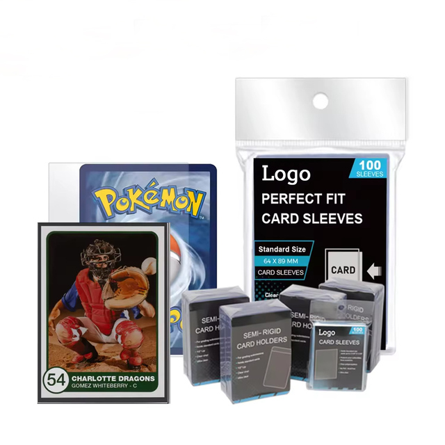 Wholesale Clear Card Sleeves Standard Size Trading Game Card Protector Soft Penny Sleeves for Poke Mon Yugioh MTG Sports Cards