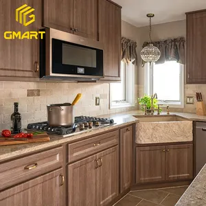 Gmart批发欧式厨房橱柜中国，高品质实木厨房橱柜价格中国厨房橱柜