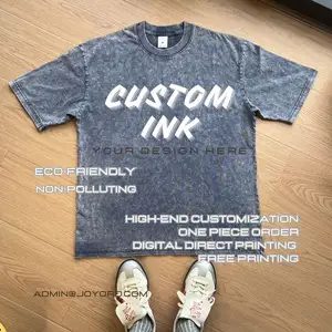 fast delivery high street heavyweight washed t-shirt 260G grams short-sleeved summer tops streetwear tshirts t shirts unisex