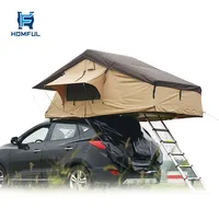 HOMFUL Outdoor Soft Shell Auto Estensione Tenda di Campeggio SUV Roof Top Tenda con Zanzariera