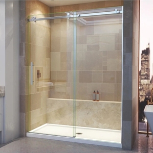 Cabina Doccia Walk-in di Lusso su Misura con Canale di Drenaggio e Vetro Satinato per la Privacy - Product Image 5