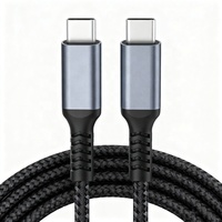 Câble de données USB Type-C, câble USB Type C 240W 100W 5A PD à charge rapide, 1m 2m 3m 3ft 6ft 10ft, câbles USB-C tressés de haute qualité