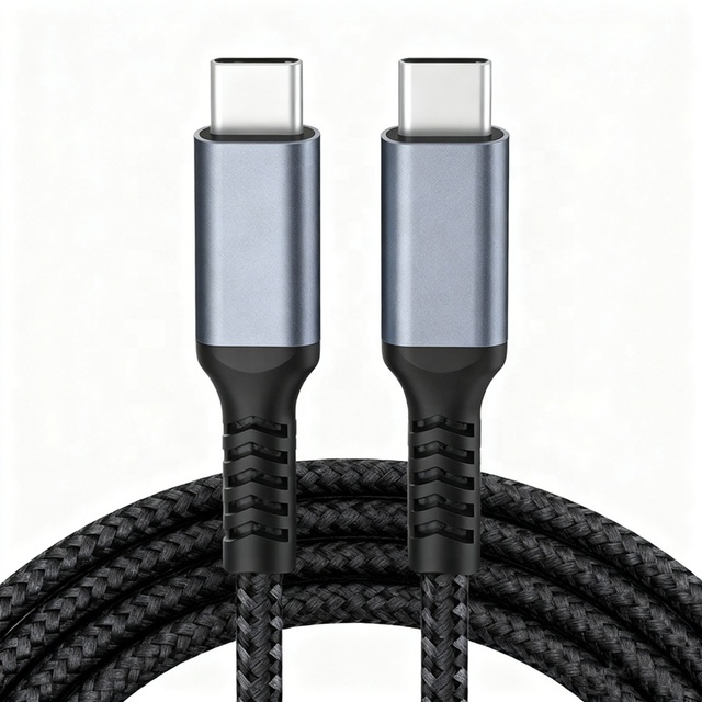 Type-C Data Cable USB Type C Kabel 240W 100W 5A PD Fast Charging 1m 2m 3m 3ft 6ft 10ft High Quality Braided USB-C to USBC Cables
