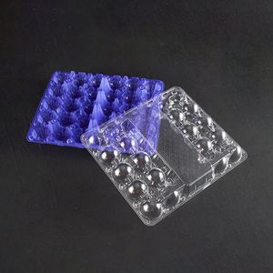 30 Holes PET <b>Plastic</b> Egg <b>Trays</b> Chicken Egg Packaging Container <b>Tray</b> with Lid - Product Image 2